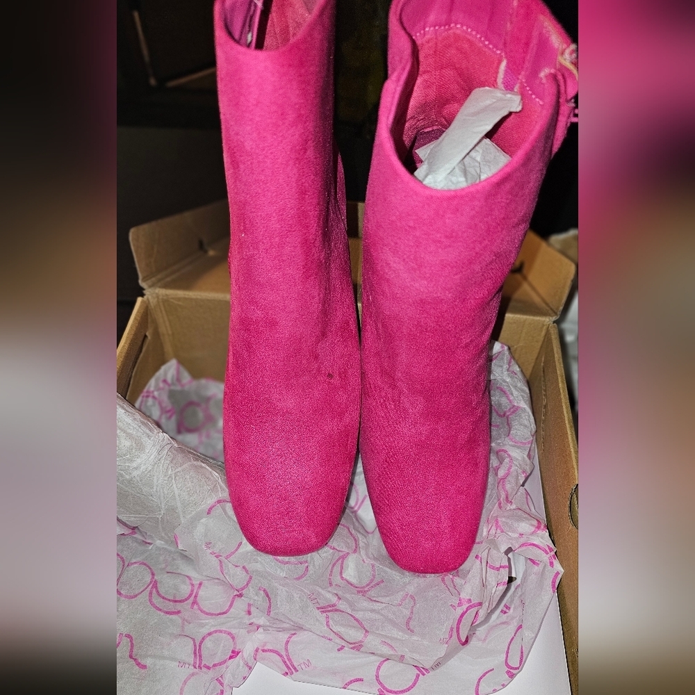 Sugar Women's Pink Ankle Boots
